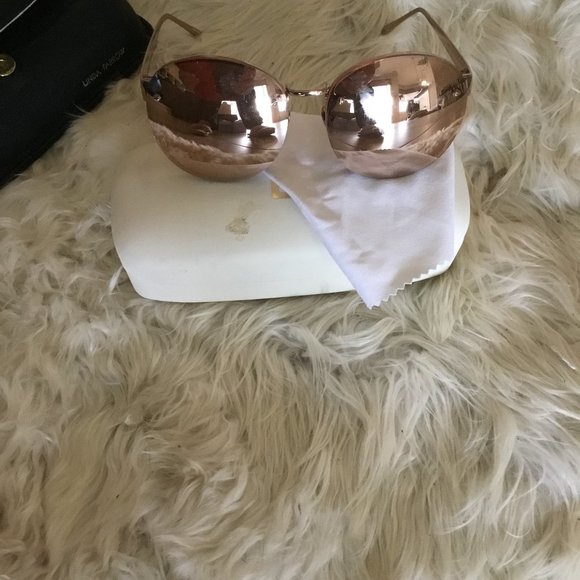 Linda Farrow gold mirrored  sunglasses $1200.00 main image 6